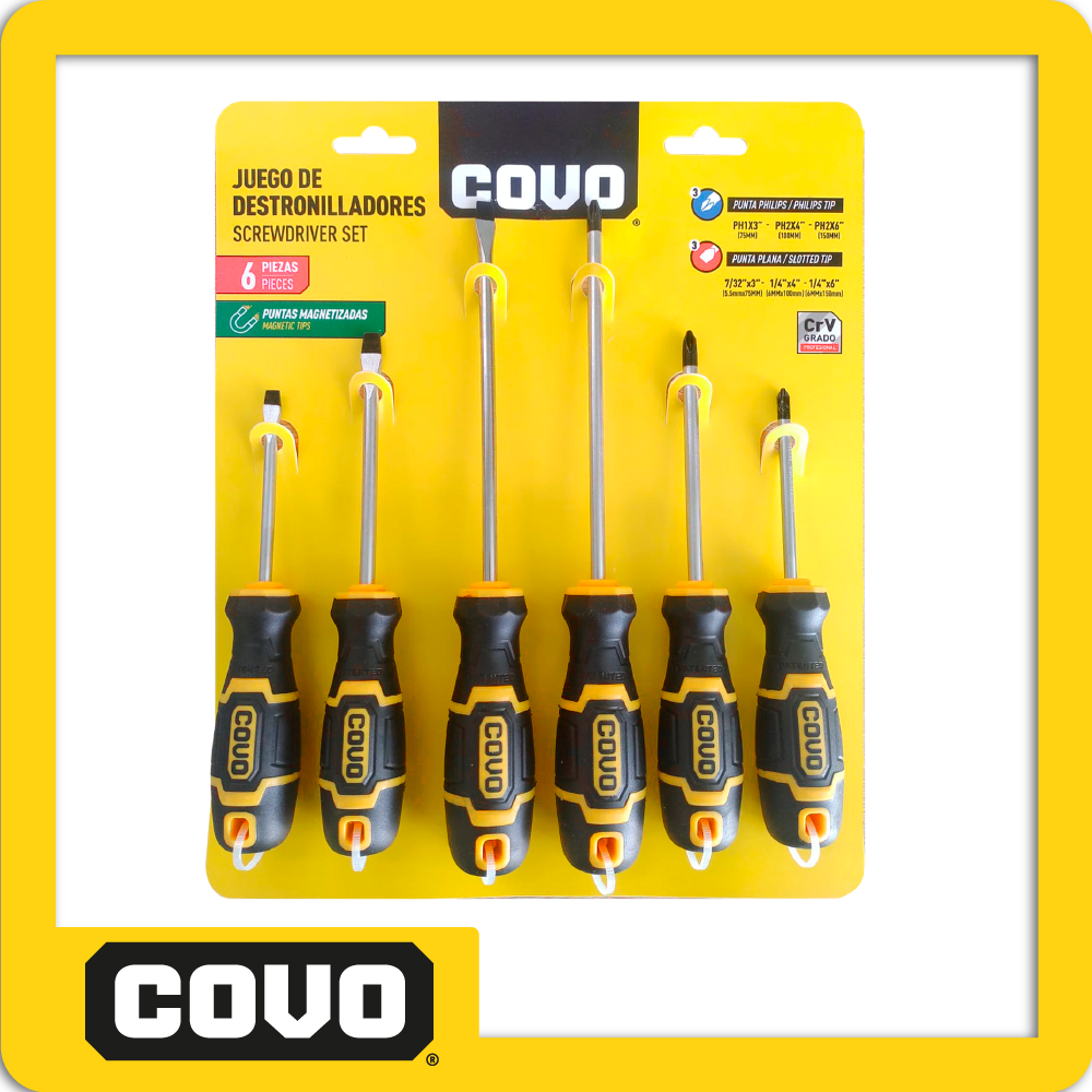 6PCS SCREWDRIVER SET CV SDSET 6PCS