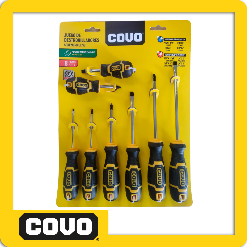 8PCS SCREWDRIVER SET CV SDSET 8PCS