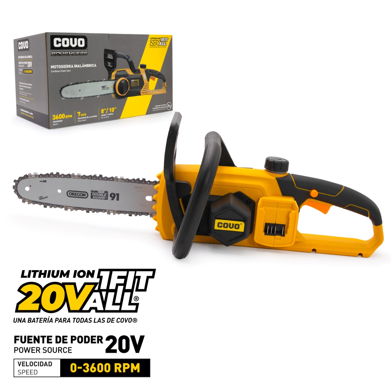 CORDLESS BRUSHLESS CHAIN SAW CV CBCS 20V