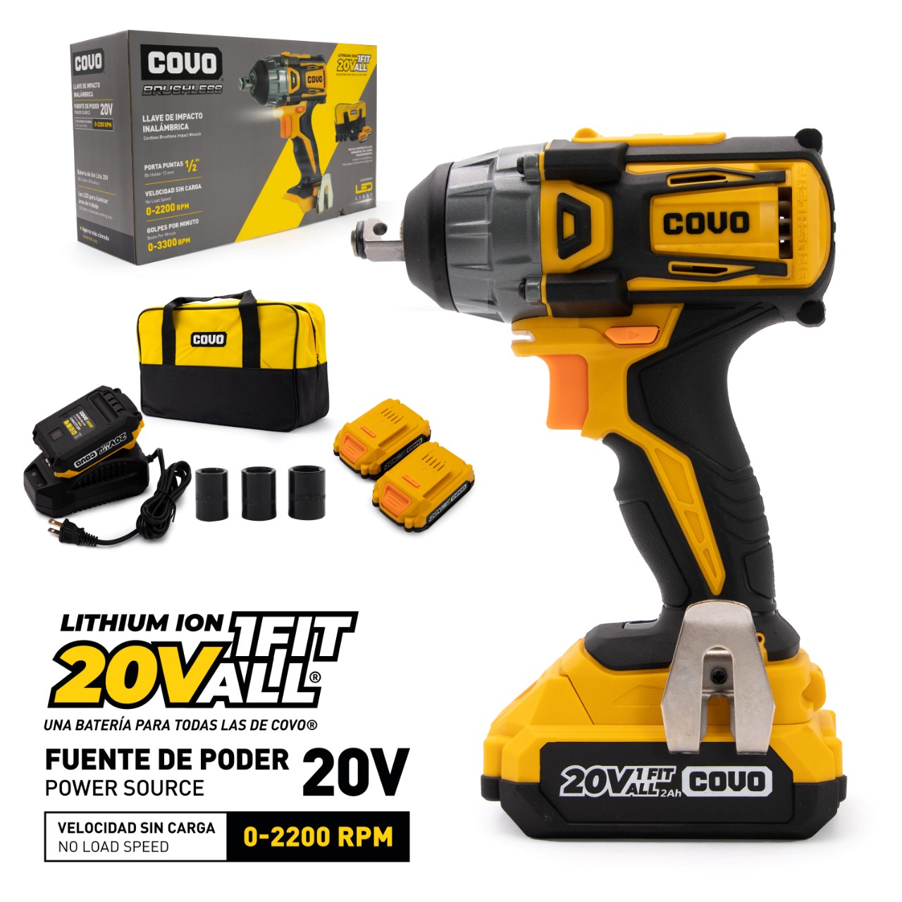 CORDLESS BRUSHLESS IMPACT cv brimpa set 2