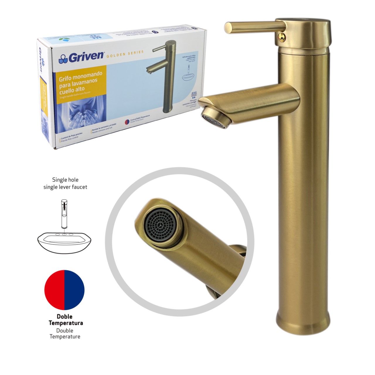 KITCHEN FAUCET(GOLD)