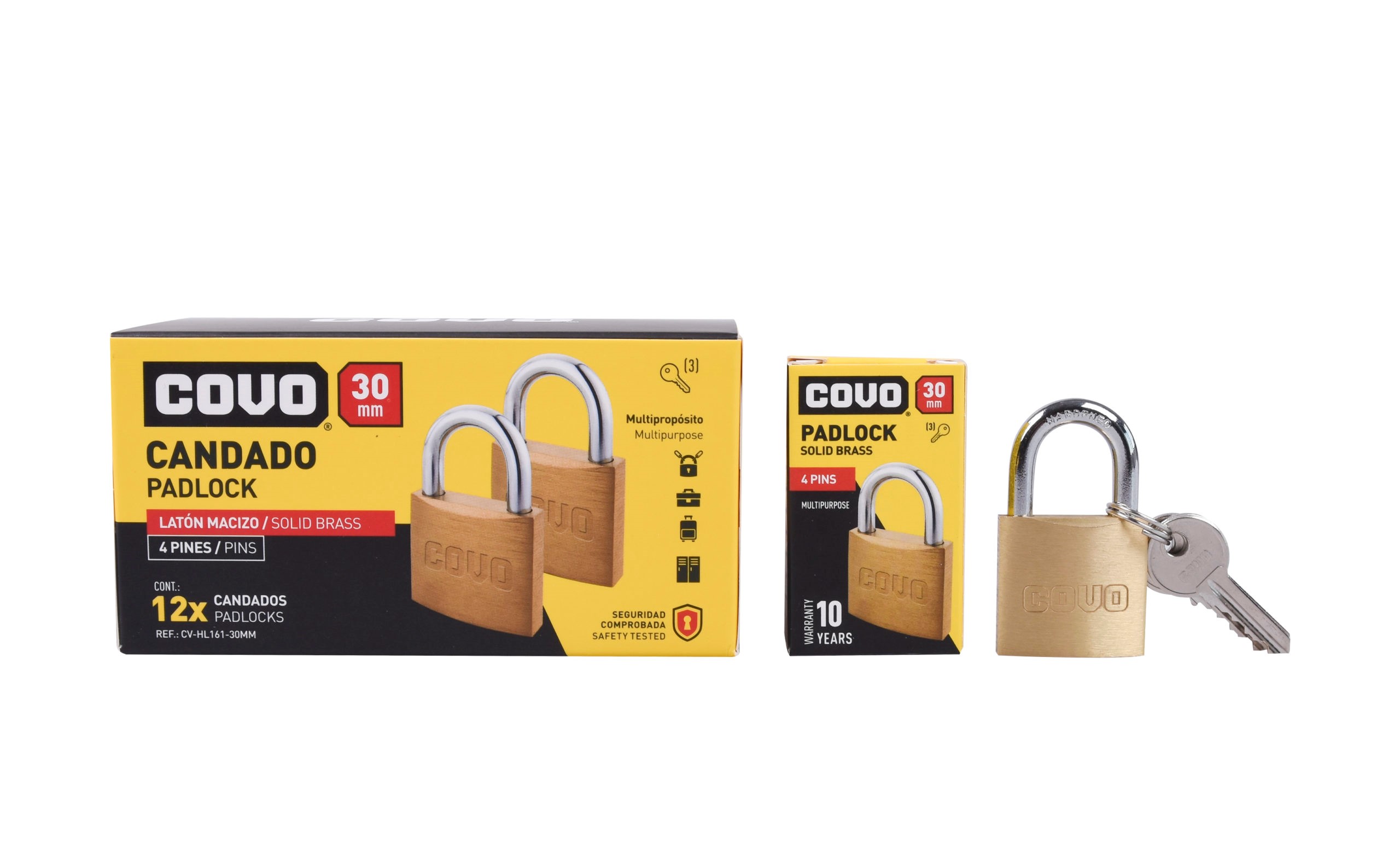 PADLOCK 30MM CV HL163 30MM