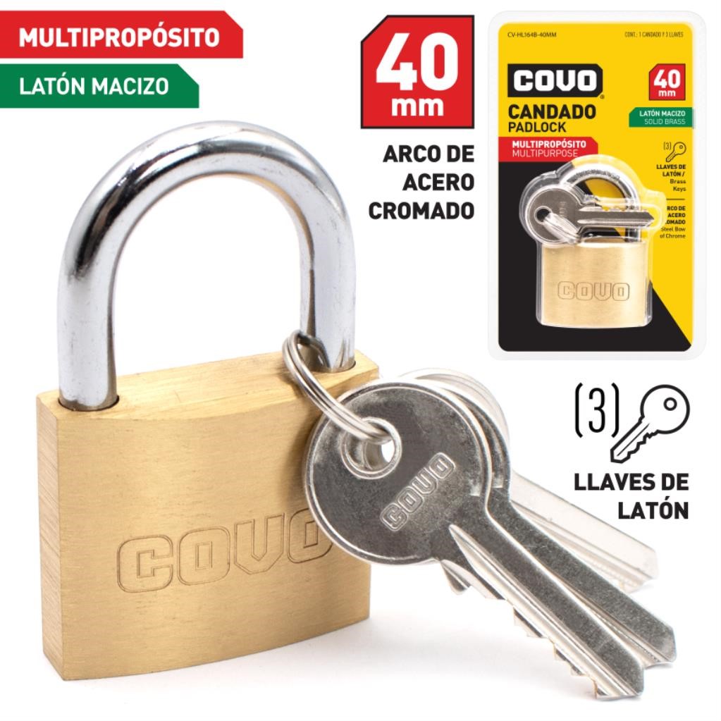 PADLOCK W.133G CV HL164B 40MM