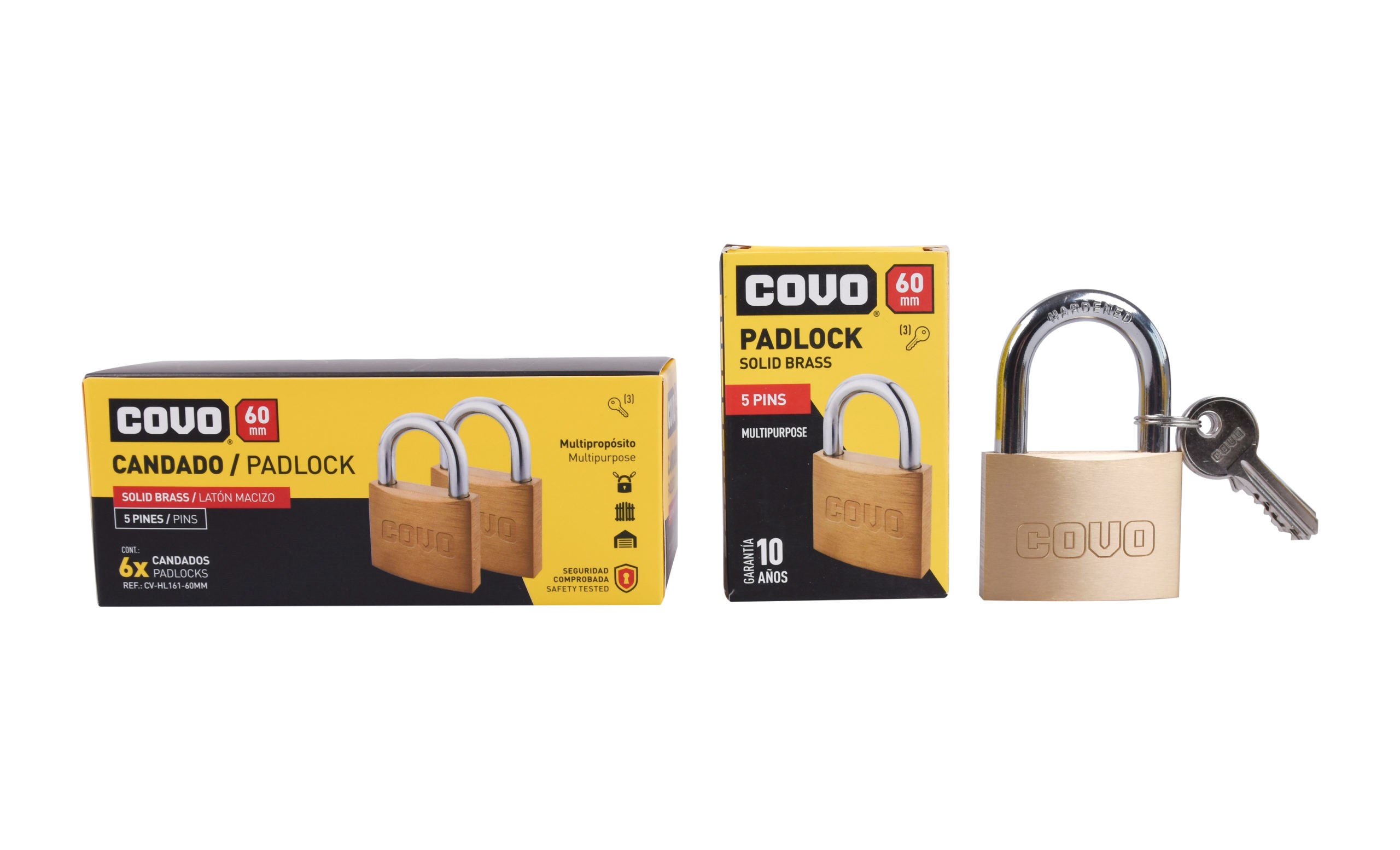 PADLOCK W.318G CV HL166B 60MM