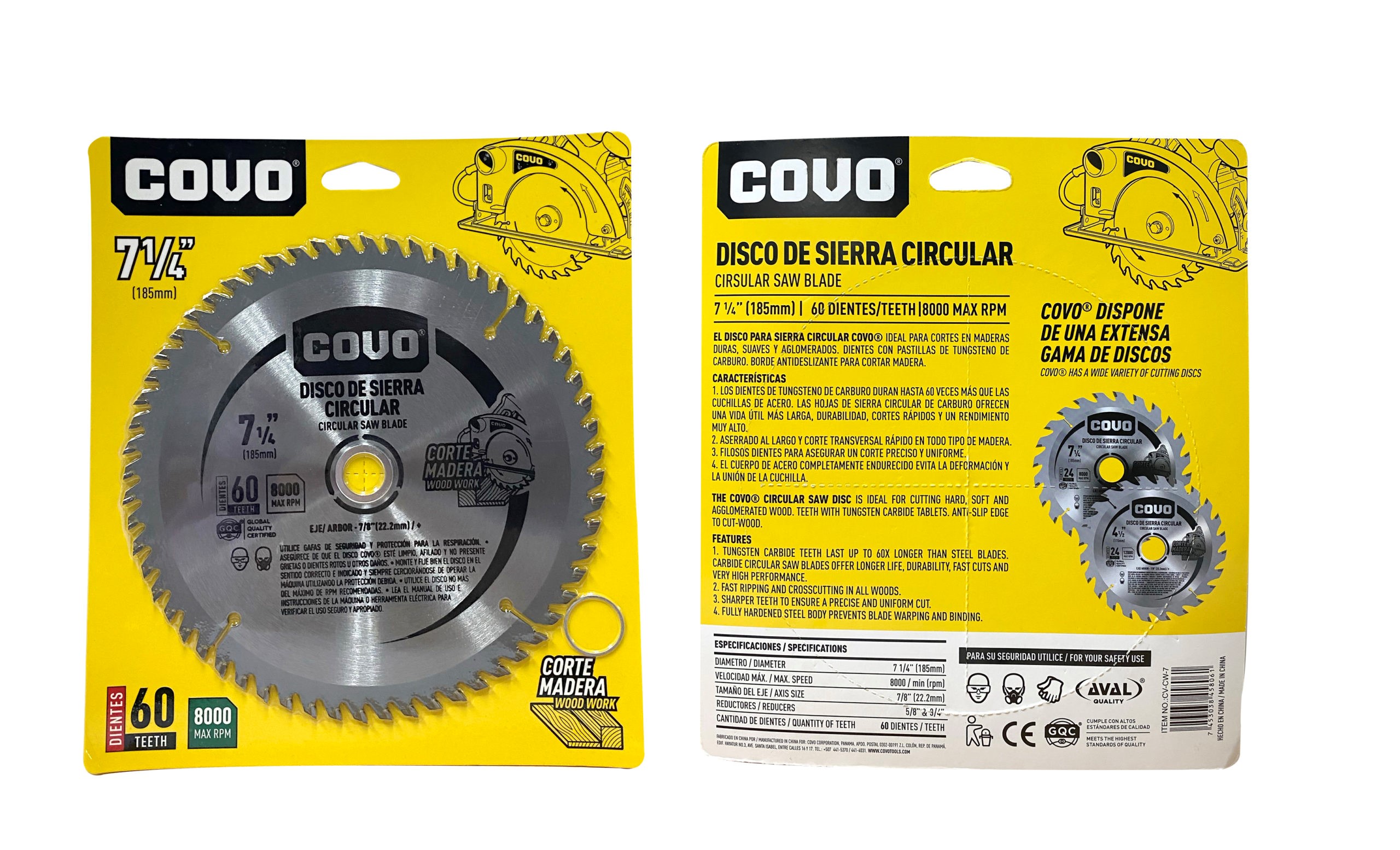 WOOD CUTTING DISC CV CW 7